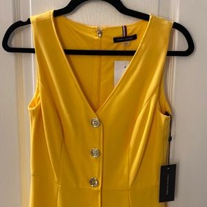 Tommy Hilfiger long yellow dress